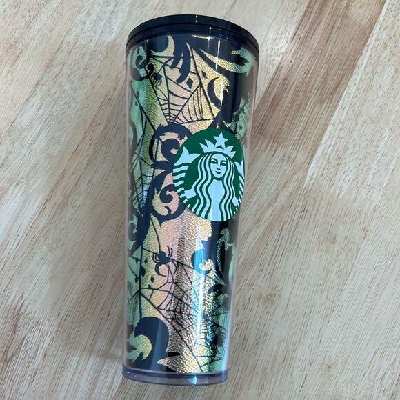 Starbucks‎ Halloween 2021 Foil Spiderweb Floral Tumbler - Picture 2 of 7